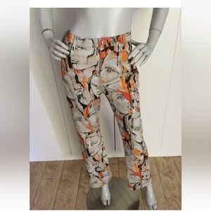 Patrick Church Unisex Denim Jeans Art Faces Size 30